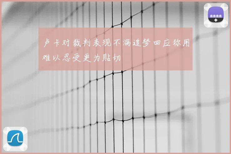 卢卡对裁判表现不满追梦回应称用难以忍受更为贴切