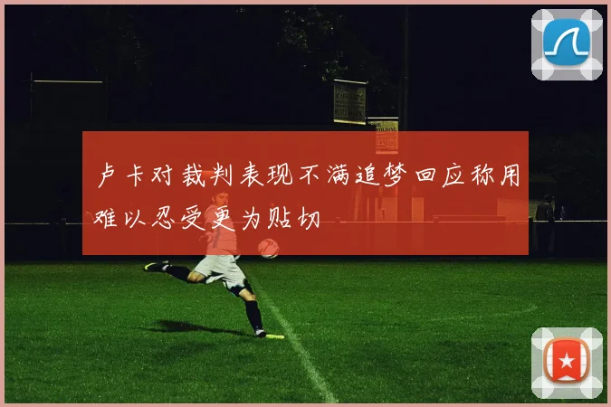 卢卡对裁判表现不满追梦回应称用难以忍受更为贴切