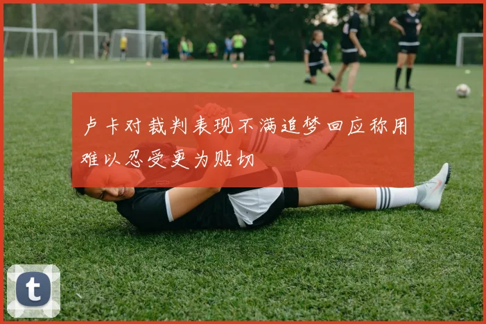 卢卡对裁判表现不满追梦回应称用难以忍受更为贴切