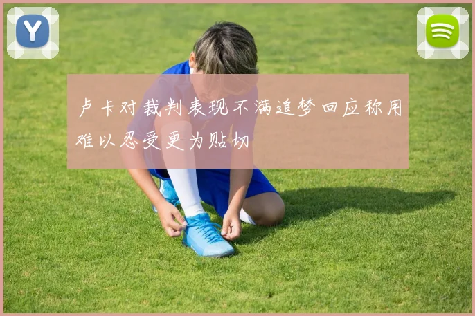 卢卡对裁判表现不满追梦回应称用难以忍受更为贴切